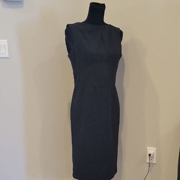 Zara Black WOOL Midi Dress - Picture 2 of 7